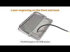 چراغ سیلاب LED با لومن بالا BK02 KCD در فضای باز با سوئیچ کنترل رنگ