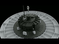 HB02 برند جدید بازتاب دهنده پوشش کامپیوتر 100w 150w 200w 300w چراغ بالا خلیج UFO LED صنعتی