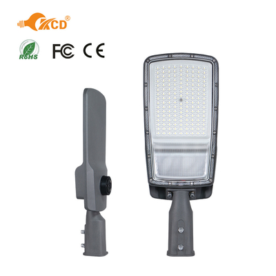 Energy-Efficient Mains-Powered LED Street Light, 155 Lumens/Watt, Aluminum Alloy Body, IP65 Waterproof, Branded LED Chips, Auto On/Off at Night, Ideal for Urban Arteries, Highways, Commercial Areas