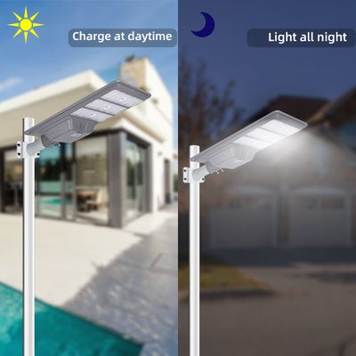 All In One High Power Street Light 200w 300w 400w LiFePO4 Integrated Solar Panel System